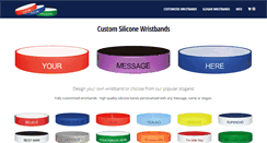 Desktop Screenshot of custom-silicone-wristbands.net