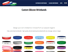 Tablet Screenshot of custom-silicone-wristbands.net